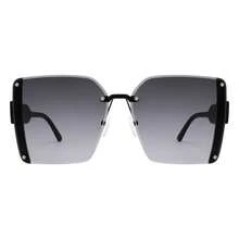 Óculos de Sol Feminino com Design Geométrico Ousado e Aura Retrô para Looks que Transbordam Atitude