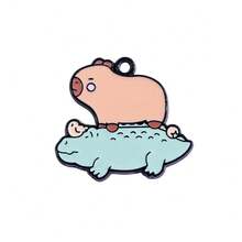 可爱的水豚河豚DIY吊坠首饰套装，可用于制作手链、项链和其他首饰。适合DIY爱好者。也非常适合馈赠亲朋好友。