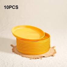 5/10pcs 5.9 Inch (Approx. 15cm) Appetizer Plates, Lightweight PP Dishware, Durable Reusable Plastic Plates/Trays For Salad, Dessert, Cake, Suitable For Graduation/Birthday/Singles Party, Wedding, Outdoor Picnic, Kitchen, Dorm, Microwave And Dishwasher Friendly,School Supplies - Multicolor - View 20