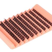 120/240 簇 D 卷曲自然浓密卷曲热熔单根睫毛延长 8-16 毫米 0.07 毫米 C/D 超轻包装防水仿貂毛单簇 3D 贴合眼睛持久 DIY 手工睫毛延长适合淡妆、浓妆和日常场合，便于日常使用或外出睫毛簇、睫毛簇、单根睫毛、睫毛、假睫毛 - 黑色 - 查看 6