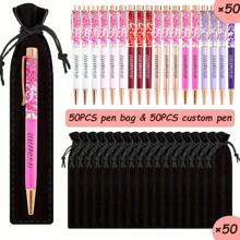 Bolígrafos de lujo con tacto suave personalizados, bolsas negras para bolígrafos, bolígrafos con flores secas rellenas de aceite, bolígrafos con flores - Herramientas de escritura personalizadas, regalos perfectos, regalos de aniversario, regalos de cumpleaños, regalos de temporada de graduación, útiles escolares, escuelas, maestros, oficinas, niños y niñas, para regalos