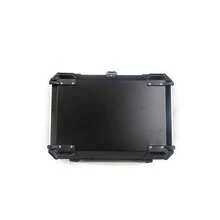 65L Motorrad Kofferraum wasserdicht & staubdicht, Aluminium-Legierung Motorrad Top Case mit Sicherheitsschloss und Liner, Universal, perfekt für Stocking Helme & großes Gepäck - Schwarz Flat - Übersicht 9