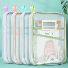 A4 Student Teacher Books Storage Bags Large Capacity Stationery Organizer Bag Folders School Office Supplies Stationary Bag,Document Organizer,File Organizer