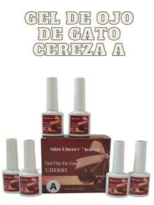 GEL OJO DE GATO CEREZA - Rojo - Ver 2
