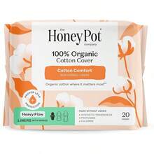 The Honey Pot Company - Sanitary Pads For Women - Non-Herbal Super W/Wings - Organic - Cotton Cover & Ultra-Absorbent Pulp Core - Feminine Care - FSA & HSA Eligible - 16 Ct - Non-herbal Heavy Flow Liners - View 1