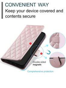 AWQUER Funda de teléfono con tapa tipo cartera para Galaxy A56 A36 A26 A16 A06 A55 A35 A25 A15 A05 A54 A34 A24 A14 A04 A73 A53 A33 A23 A13 A52 A32 A12 A71 A51 A21 A70 A50 A40 A30 A20 A20E A10 S A10E S25 Edge S24 S23 S22 S21 S20 FE S10 Note 20 Ultra 10 Plus, para IP 16E 16 15 14 13 12 Mini 11 Pro X XS Max XR 8 7 6 Plus SE 2020 2022, con ranuras para tarjetas de crédito
