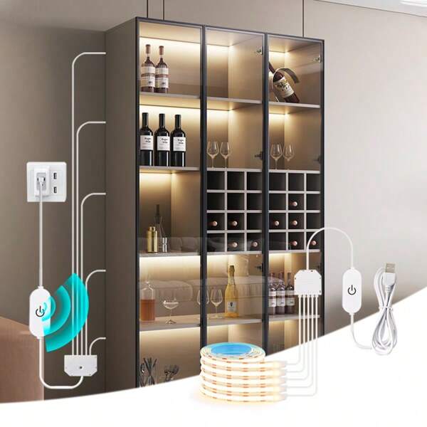 Flexible Cob Led Strip Lights - Soft, Easy Install - Multi-Color Options For Room Ambiance, Steps & Bathroom Night Lighting Led Lights For Bathroom Wall Lights For Bathroom