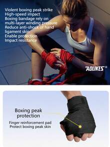 AOLIKES 1 对 1.5/3/5 米拳击绷带运动绑带散打跆拳道综合格斗手套护手带拳击运动绷带 - 彩色 - 查看 5