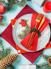 12Pcs Christmas Napkin Rings,Pine Cones Napkin Circle Set,Holly Berry Red Berry Paper Towel Buckle Table Ring, Xmas Holiday Party Wedding Table Home Decor