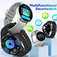 Smart Watch For Men And Women, Can Answer/Make Calls, Remote Photo Taking, Music Playback Control, Pedometer Alarm Clock 100+ Sports Mode, Business Style Steel Strap With 1PC Silicone Strap, Suitable For Daily Wear As A Gift