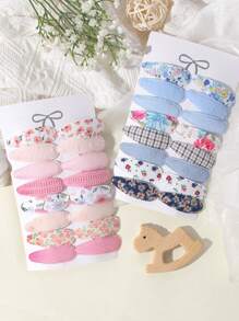 16 件/卡 婴儿女孩礼物 新款头饰 手工钩针儿童发夹 发饰 - 彩色 - 查看 4