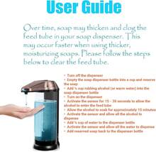17oz Automatic Liquid Soap Dispenser, Touchless Battery Operated Hand Soap Dispenser With Adjustable Soap Dispensing Volume Control Dial, Personal Care Dispenser (Antique Copper),8802336 - Xanh và trắng - Xem 6