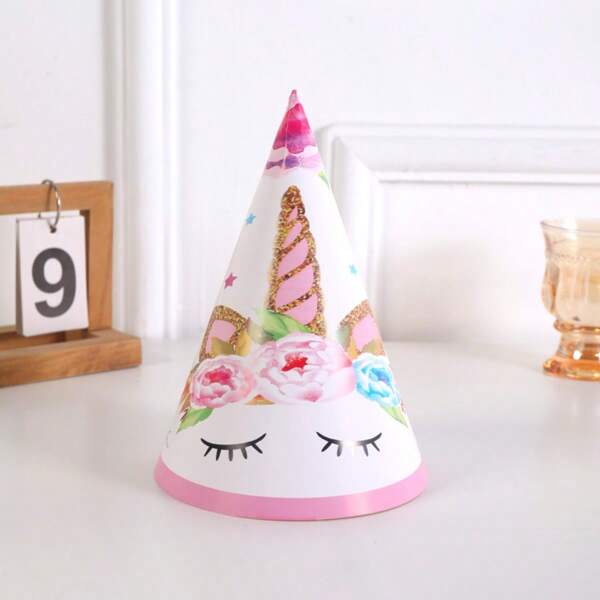 Cute Cartoon Unicorn Party Hat, Birthday Party Hat