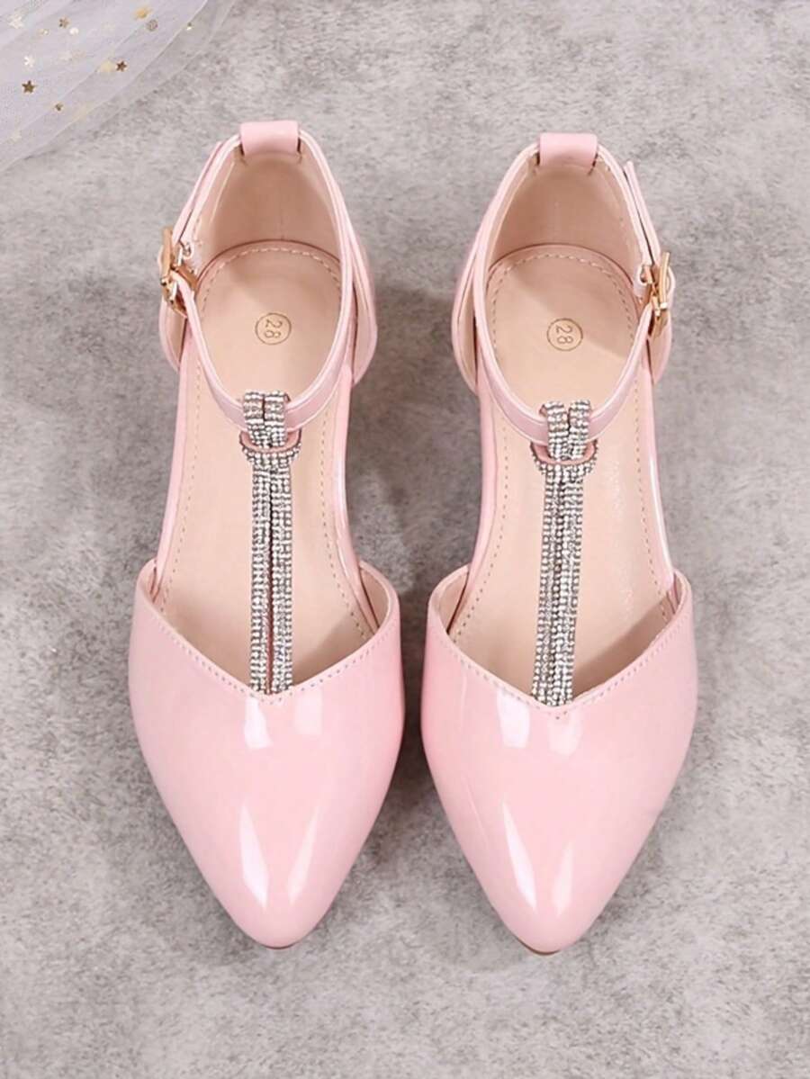Giày cao gót thời trang mới năm 2026 dành cho nữ sinh trung học, giày cao gót kiểu công chúa năng động, thích hợp cho học sinh biểu diễn.
