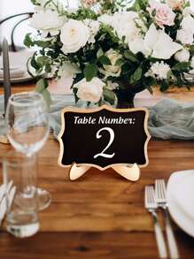 20Pcs Mini Blackboard Display Panel Decoration, Home Decoration Signs, Mini Message Board Display Wooden Blackboard, Suitable For Wedding, Baking Display, Hotel, Banquet, Dessert, Table Cards, Mother's Day Graduation