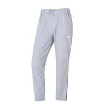 Under Armour UA Rival 弹力梭织裤，女士休闲裤，适合日常、户外、旅行、健身训练 - 灰色 - 查看 1