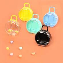 1pc Mini Suitcase Candy Box Round Snack Container For Wedding Bridal Shower & Party Decoration Practical Small Gift Box Blue - Multicolor - View 4