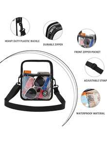 Stadium Event Clear Bag Women's Clear Bag Purse Crossbody Bag Stadium Approved With Front Pocket For Concerts - 灰色 - 查看 10