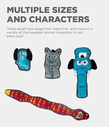 Outward Hound Seamz Gator Plush Dog Toy, Large - Con voi - Xem 6