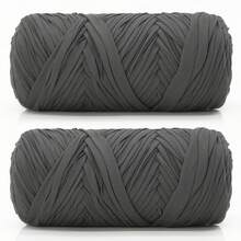 1/2 件优质 T 恤纱线，400 克（200 克 * 2），2 包优质高弹力编织碎布纱线，高弹力绳纱，纱线，钩针纱线，优质高弹力编织碎布纱线，适用于手工编织袋、篮子、地毯、鞋子、家居装饰和 DIY 工艺品，有多种颜色可供选择。 - 彩色 - 查看 45