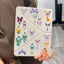 SCXXBSW 50 piezas Pegatinas de joyería con mariposas DIY decorativas para equipaje, guitarra, cuaderno, pegatinas creativas y divertidas de dibujos animados resistentes al agua - Multicolor - Ver 5