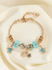 1 Piece Women DIY Bead Pink Bow Love Lollipop Flower Pendant Fashion Accessory - Multicolor - View 12