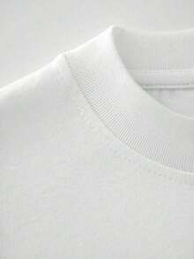 [Litte Debhee Hee Michael Debbie Parody Meme Jackson  ,Casual Print,Comfortable And Versatile,Letter Pattern Pure Cotton 220g Printed T-Shirt-- - White - View 6