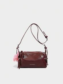 2025 女士单肩包 - 全新设计小手提包，休闲百搭简约时尚腋下包，采用舒适 PU 材质，拉链开合，可调节肩带，适合春夏季