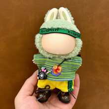 LABB 17厘米工装毛绒娃娃服装套装，仅衣服，适合第一代和第二代 LABB 服饰，坐姿派对服装，不含鞋子
