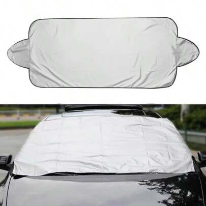 1/2pcs-Multi-Function Car Protective Cover | Windshield Snow/Ice Protection/Sunshade/UV Protection/Heat Insulation-Front And Rear Windshield Sunshade-Car Sunshade-All Seasons-Auto Parts