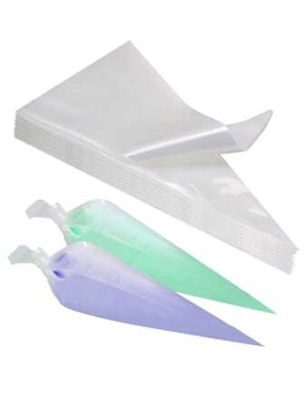 50 个一次性裱花袋 - 超厚防滑糕点袋，防爆设计，适用于蛋糕装饰、纸杯蛋糕、饼干和烘焙用品