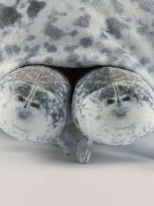 40厘米/15.74英寸 海豹抱枕毛绒玩具 妈妈和四个孩子 海豹毛绒动物毛绒玩具 3D新奇海狮公仔毛绒玩具枕头 送给孩子的女孩装饰创意礼物 送给孩子的生日派对 家庭女孩房间装饰游戏收藏品 - 灰色 - 查看 7