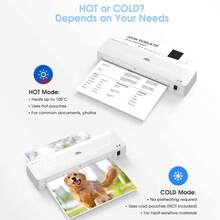 CRENOVA Laminator Machine A3, 13-Inch Laminating Machine With 20 Laminating Pouches, Paper Trimmer, And Corner Rounder, Cold And Thermal Laminator Machine For Home Office School - US A Type Plug(110-127V) - View 4
