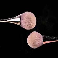 蓬松散粉化妆刷 小腰蘑菇腮红刷 软毛除尘刷 指甲表面清洁除尘指甲刷工具，旅行，旅行必备，情人节，平价，旅行化妆刷，女士礼物，化妆师，专业全套化妆工具