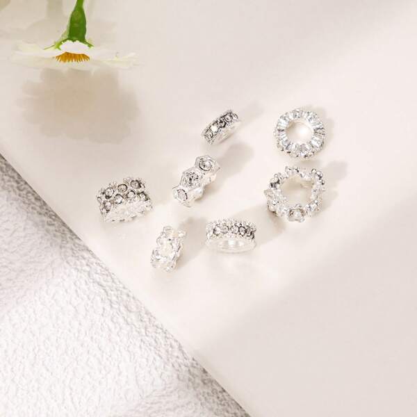10pcs Zinc Alloy Spacer Beads, DIY Accessories, Suitable For Bracelets, Necklaces, Jewelry Making