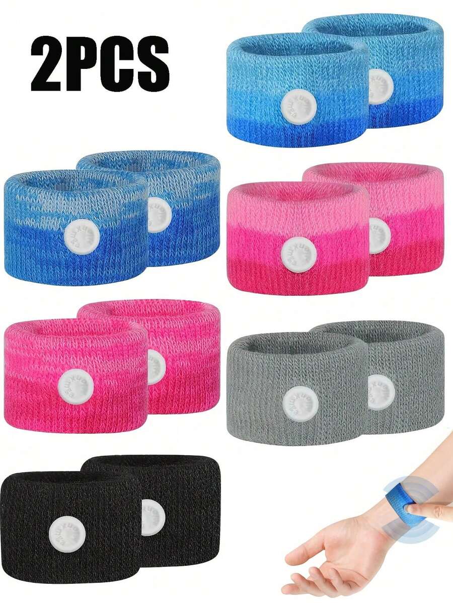 Motion Sickness Bands, For Pregnant Women Gifts Sea Sickness Wristband, Motion Sickness Wristband For Pregnant Women, Sea/Air Sickness Relief Bracelet, Outdoor Anti-Nausea Acupressure Wristband For Cruise Ship Travel Essentials - Multicolor - View 1