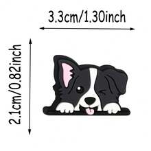 9pcs/12pcs Pet Dog Series Focal Beads Set, Cute Labrador Corgi Paw Print Cartoon Pattern Beads For Keychain Pen Decoration DIY Accessories, Pen Not Included - Multicolor - View 7