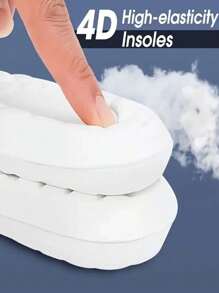 4pcs Sneaker Pad Super Soft Running Shoe Insole, Super Soft 4D Support Insole-Sweat-Absorbing, Shock-Absorbing Sports Pad, Arch Support, Improve The Comfort Of Running Shoes, Made Of EVA Material-Very Suitable For Casual Shoes And Sneaker. Suitable For Men And Women