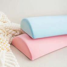 Half Moon Bolster Pillow Ankle Knee Support Quality Memory Foam Filling For Legs Knees Lower Back Head Office Home Travel