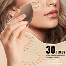 7-Piece Canister Set Skin-Friendly Non-Absorbent Makeup Sponge | Long-Lasting Makeup Tools | Multi-Scenarios - Multicolor - View 5