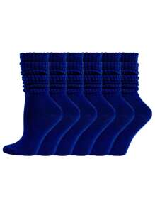 3 pares de calcetines altos de mujer gruesos y cálidos, aptos para todas las estaciones, calcetines tipo botas caídos