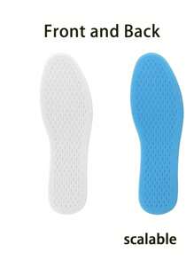 Summer Ice Feel Insoles - Cool, Breathable, Sweat-Absorbing, Shock-Absorbing Comfort For Sports And Casual Shoes, Insoles For Men And Women, Sweat-Absorbing Material, Breathable Cool Insoles With Sweat-Absorbing, Odor-Resistant And Cool Feeling, And Barefoot Shock-Absorbing Pads, Suitable For Home Use, Dormitory And Back-To-School Gifts