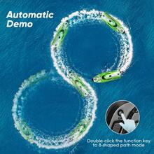 25KM/H High-Speed RC Boat (Green) – 2.4Ghz Remote Control Racing Boat | Self-Righting & Low Battery Alarm - Green - View 5