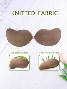 1 paquete de sujetador invisible tipo push up de mango para mujer, adecuado para lencería, vestido, body