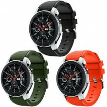 22mm Watch Band Compatible With Galaxy Watch 46mm/Galaxy Watch 3 45mm/Gear S3 Classic/Frontier,22mm Soft Silicone Breathable Watch Strap Wristband For Women Men