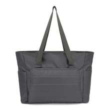 Women's 15.6 Inch Laptop Tote Bag In Classic Nylon, Large Capacity With Front Pocket, Casual Business Travel Bag For All Seasons, Perfect Christmas Gift Grey - 灰色 - 查看 1