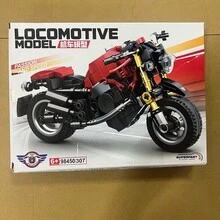 1:5 比例摩托车积木,MOC Platinum 摩托车建筑积木,组装模型玩具,装饰,摩托车爱好者配件,适合作为生日、圣诞节、万圣节、感恩节、新年、派对礼物 - 彩色 - 查看 17