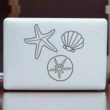 1pc Transparent Decorative Starfish Sticker, High-Quality Waterproof Sticker, Suitable For Car Windows, Laptops, Helmets, Mugs And More