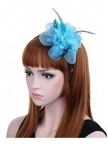 1 件女士迷人帽子网眼兔耳设计头饰教堂鸡尾酒德比帽婚礼头饰返校羽毛网眼头饰茶会配饰万圣节服装发夹配饰 - 黑色 - 查看 17