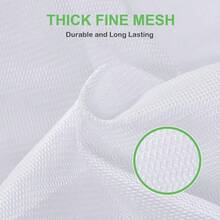 OTraki Large Mesh Washing Bag 43 X 35 In XL Laundry Bag Washer Machine Net Protector Large Washer Bag For Travel Camp College Student Dress Bedding Blanket Sheet Robe Cleaning Organizer Blue - 白色+藍色 - 查看 3